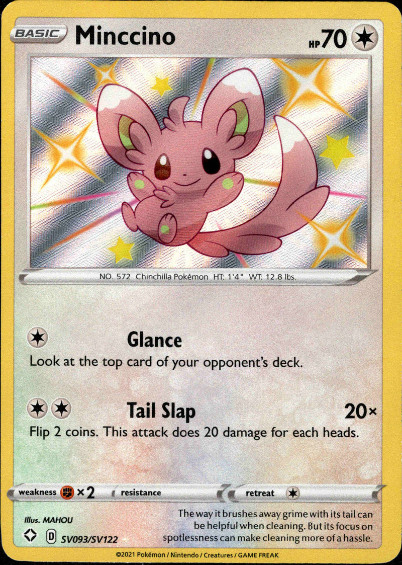 (093/122) Minccino - Shining Fates Holo - Card Croc