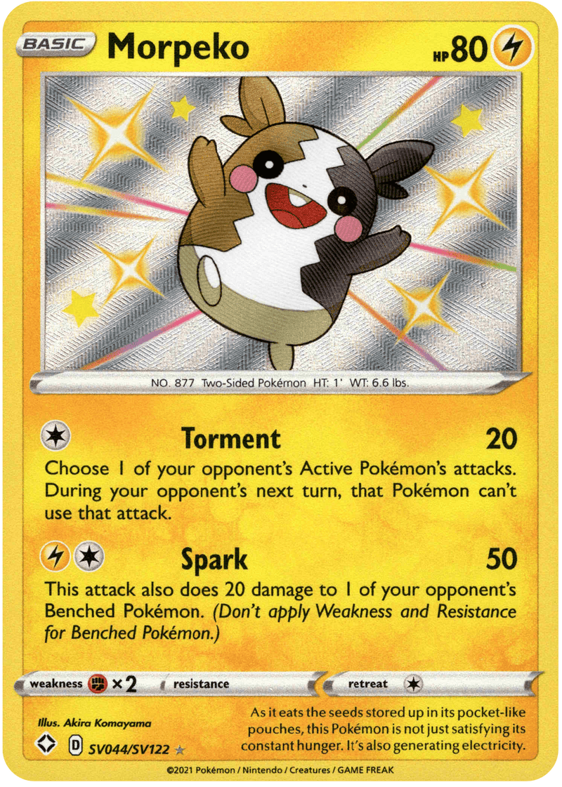 (044/122) Morpeko - Shining Fates Holo - Card Croc