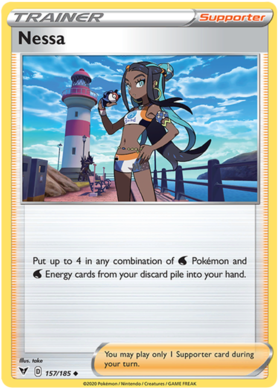 (157/185) Nessa Trainer Uncommon - Vivid Voltage - Card Croc