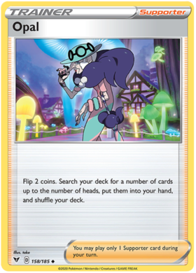 (158/185) Opal Trainer Uncommon - Vivid Voltage - Card Croc