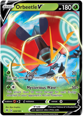 (020/185) Orbeetle V Ultra Rare - Vivid Voltage - Card Croc