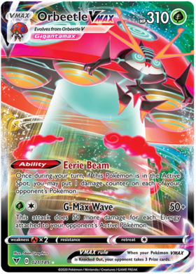(021/185) Orbeetle VMAX Ultra Rare - Vivid Voltage - Card Croc