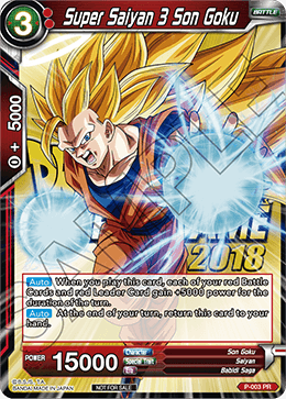 P-003 - Super Saiyan 3 Son Goku (Metallic Foil) (Event Pack 2018)