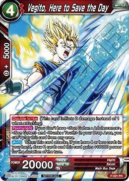 P-021 - Vegito, Here to Save the Day