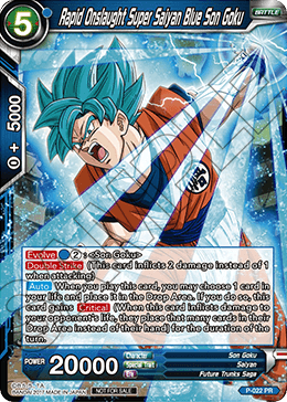 P-022 - Rapid Onslaught Super Saiyan Blue Son Goku