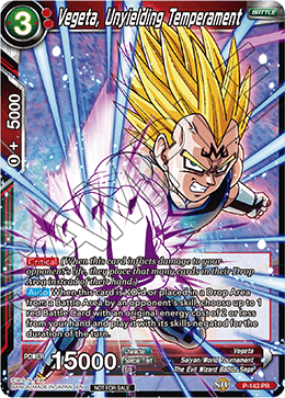 P-143 - Vegeta, Unyielding Temperament (Power Booster: World Martial Arts Tournament)