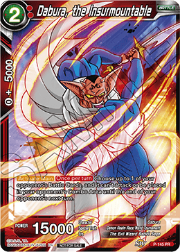 P-145 - Dabura, the Insurmountable (Power Booster: World Martial Arts Tournament)