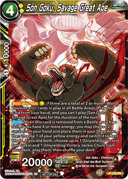 P-156 - Son Goku, Savage Great Ape (Power Booster: World Martial Arts Tournament)