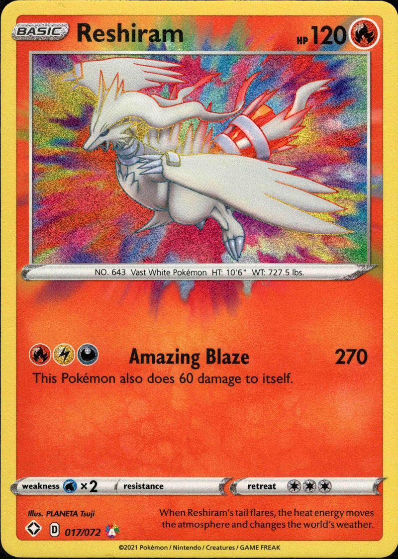 (017/072) Reshiram - Shining Fates Holo - Card Croc