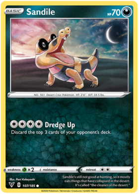 (107/185) Sandile Common - Vivid Voltage - Card Croc