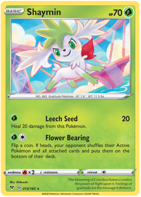 (015/185) Shaymin Holo Rare - Vivid Voltage - Card Croc