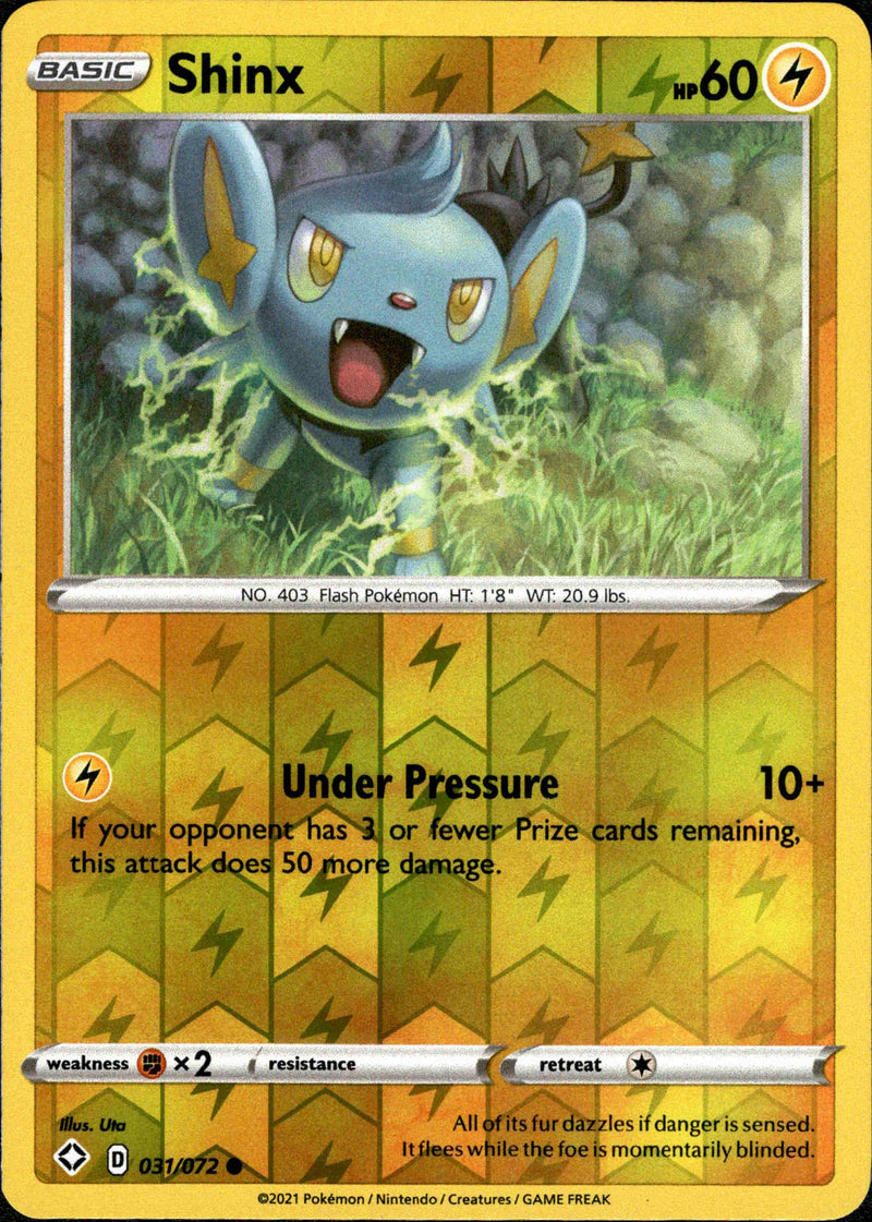 (031/072) Shinx - Shining Fates Reverse Holo - Card Croc