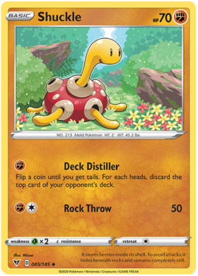 (085/185) Shuckle Uncommon - Vivid Voltage - Card Croc