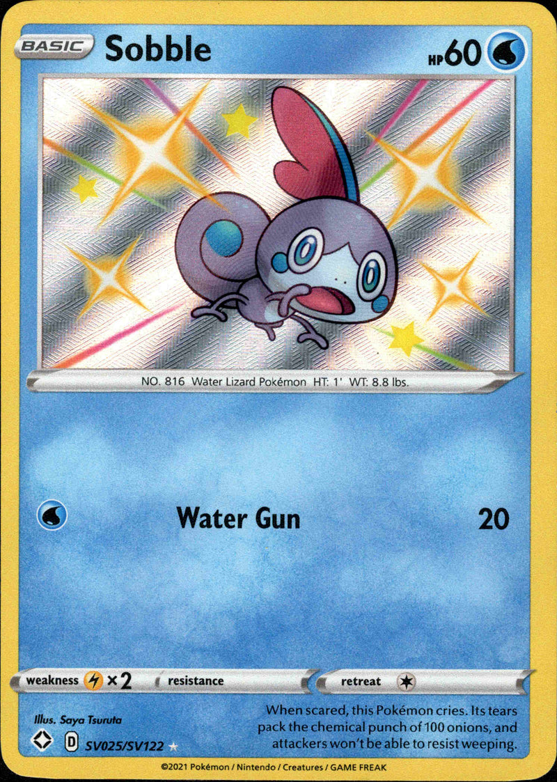 (025/122) Sobble - Shining Fates Holo - Card Croc