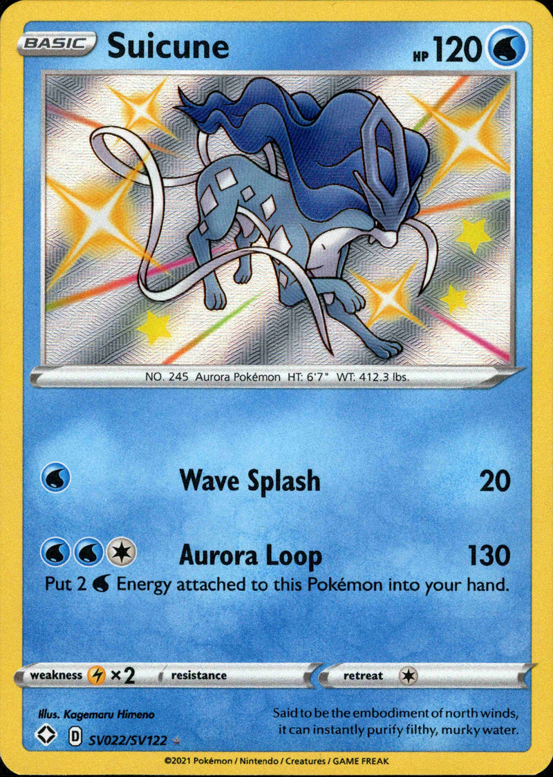 (022/122) Suicune - Shining Fates Holo - Card Croc