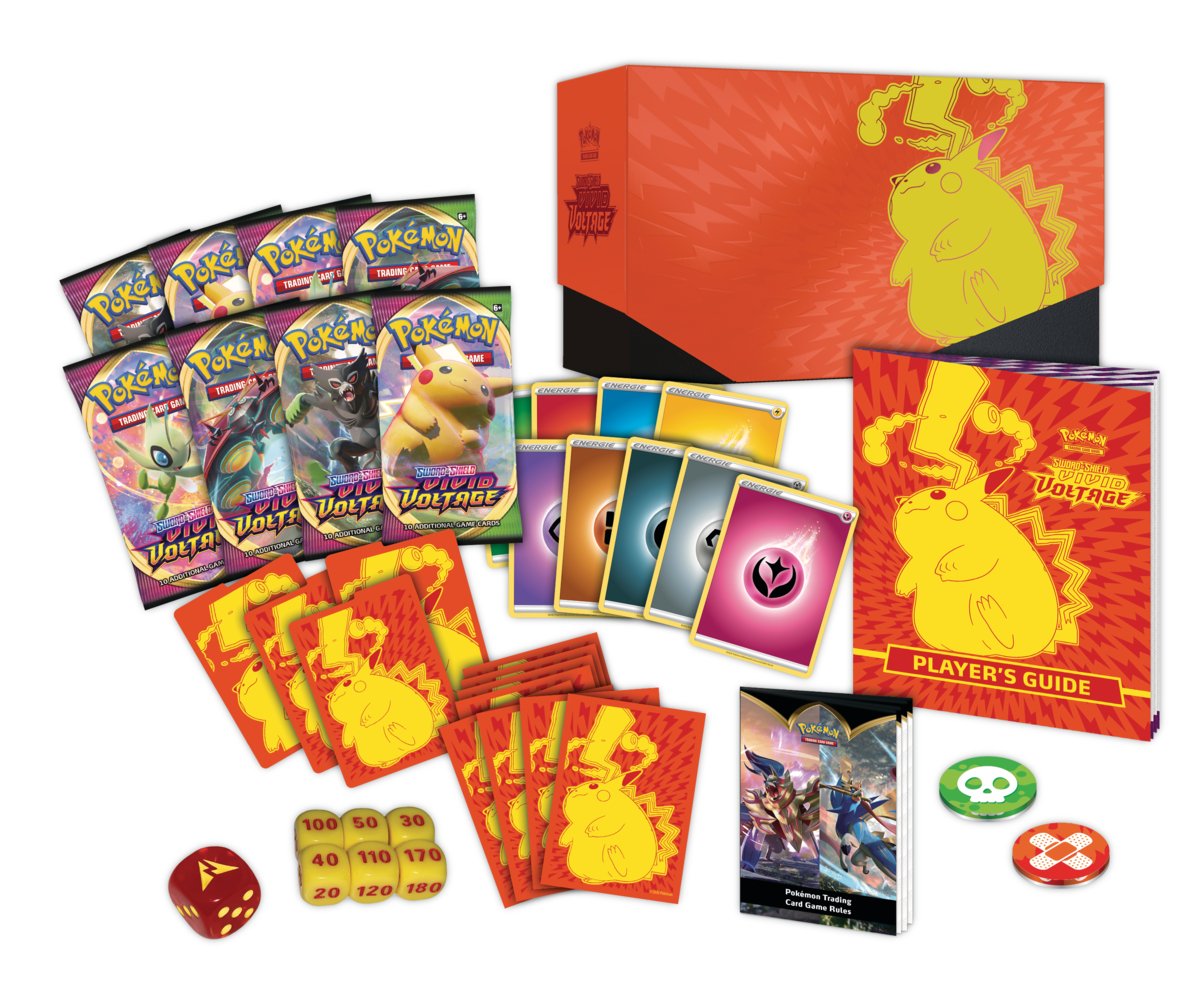 Pokemon TCG Sword & Shield Vivid Voltage Elite Trainer Box - Card Croc