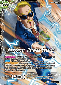 TB2-065 - Announcer // Announcer, Referee Veteran