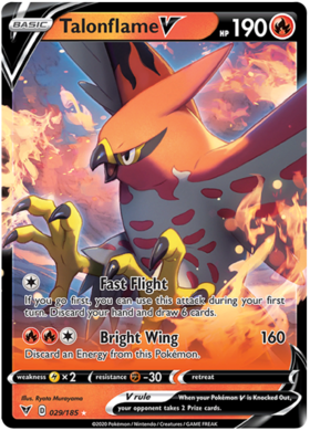 (029/185) Talonflame V Ultra Rare - Vivid Voltage - Card Croc