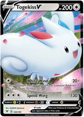 (140/185) Togekiss V Ultra Rare - Vivid Voltage - Card Croc