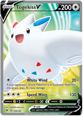 (178/185) Togekiss V Full Art Ultra Rare - Vivid Voltage - Card Croc