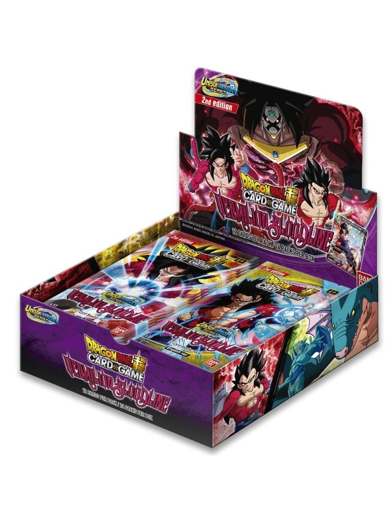 Dragon Ball Super Card Game - Unison Warrior Series 12 - UW2 Vermilion Bloodline - Booster Box Second Edition - Card Croc