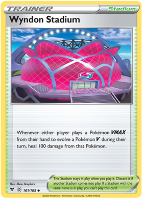 (161/185) Wyndon Stadium Trainer Uncommon - Vivid Voltage - Card Croc