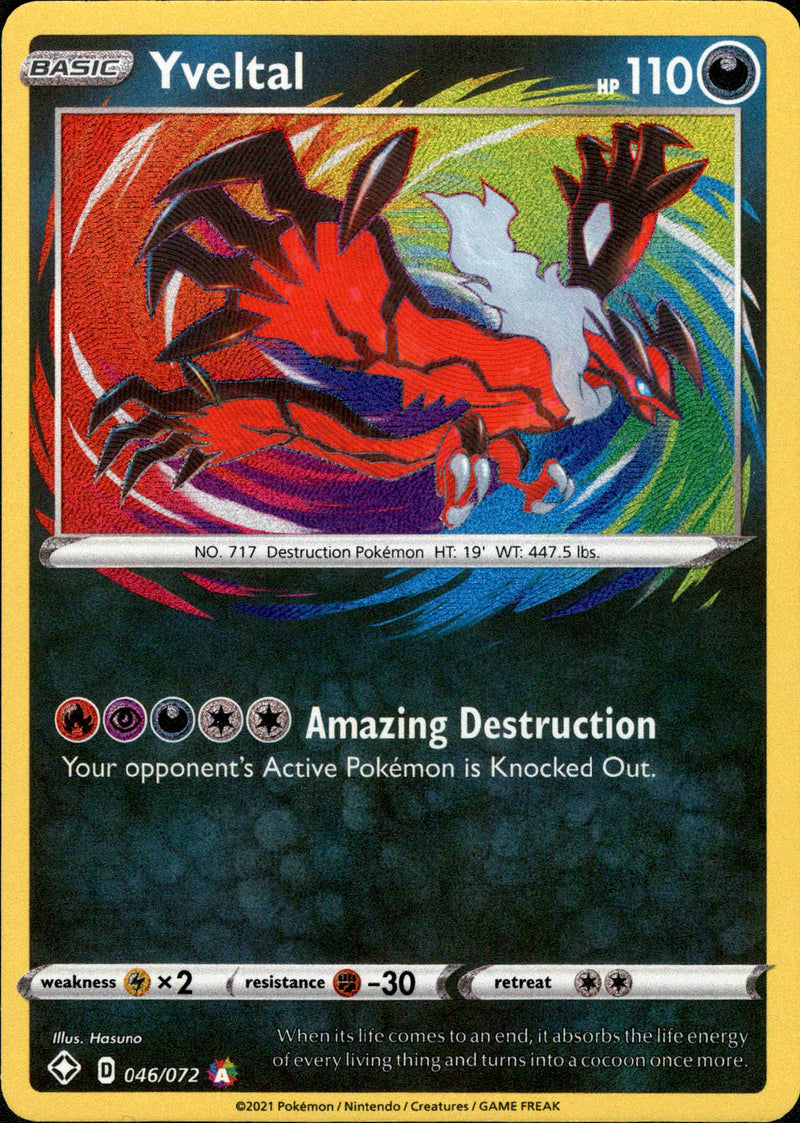 (046/072) Yveltal - Shining Fates Holo - Card Croc