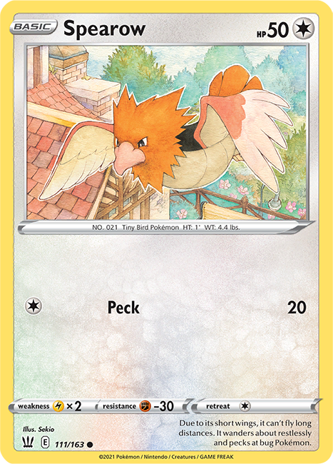 (111/163) Spearow Common - Battle Styles - Card Croc