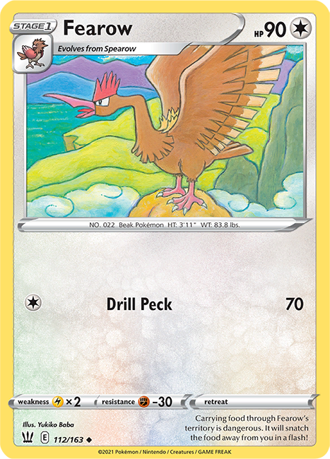 (112/163) Fearow Uncommon - Battle Styles - Card Croc