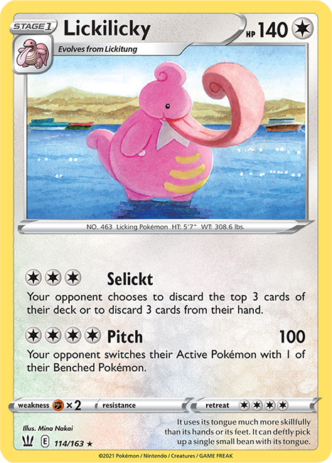 (114/163) Lickilicky Rare - Battle Styles - Card Croc