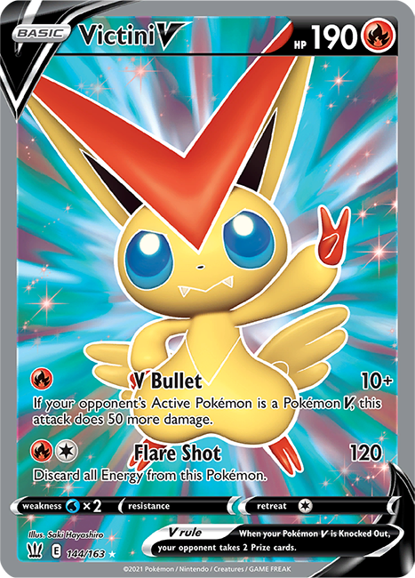 (144/163) Victini Full Art Ultra Rare - Battle Styles