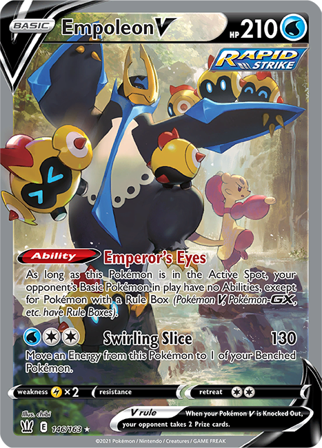 (146/163) Empoleon Alternative Art Ultra Rare - Battle Styles