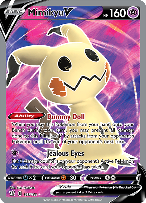 (148/163) Mimikyu Full Art Ultra Rare - Battle Styles