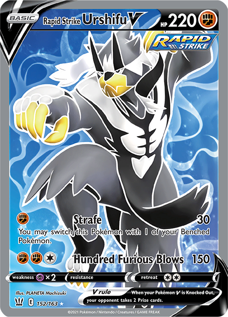 (152/163) Rapid Strike Urshifu V Full Art Ultra Rare - Battle Styles