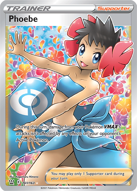 (161/163) Phoebe Full Art Ultra Rare - Battle Styles