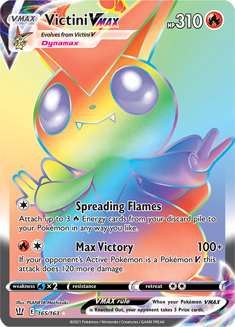 (165/163) Victini VMAX Secret Rare - Battle Styles