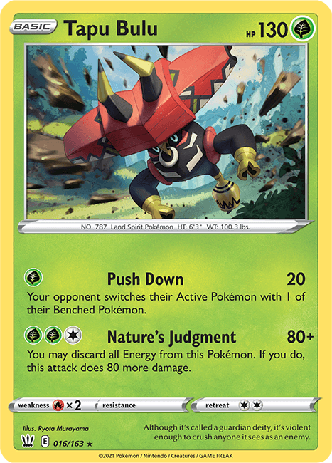 (016/163) Tapu Bulu Holo Rare - Battle Styles - Card Croc