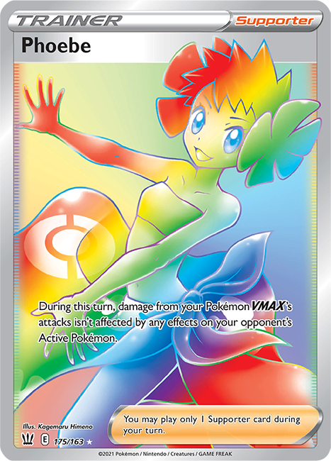 (175/163) Phoebe Secret Rare - Battle Styles