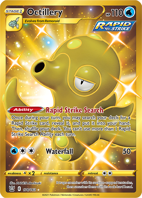 (178/163) Octillery Secret Rare - Battle Styles