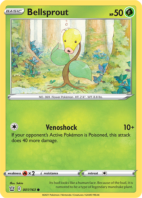 (001/163) Bellsprout Common - Battle Styles - Card Croc