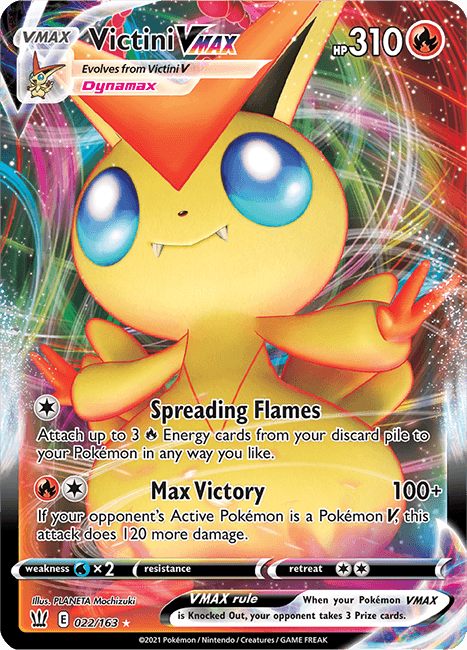 (022/163) Victini VMAX Ultra Rare - Battle Styles - Card Croc