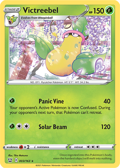 (003/163) Victreebel Rare - Battle Styles - Card Croc