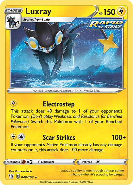 (048/163) Luxray Holo Rare - Battle Styles - Card Croc