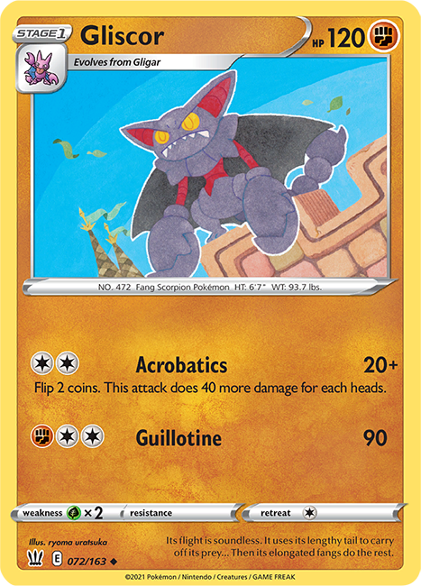 (072/163) Gliscor Uncommon - Battle Styles - Card Croc