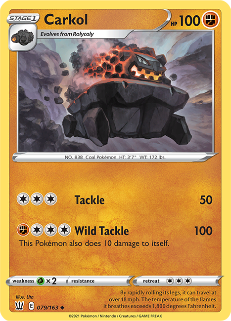 (079/163) Carkol Uncommon - Battle Styles - Card Croc