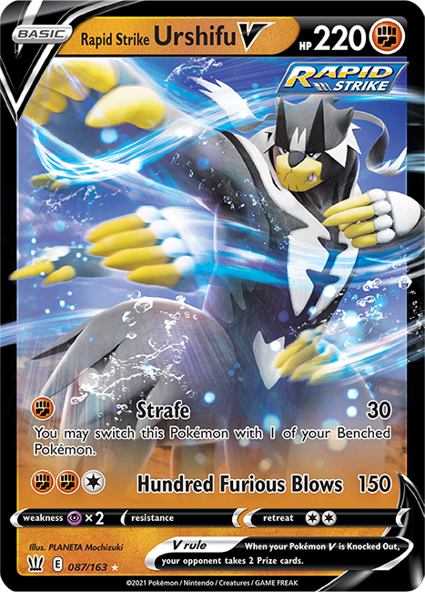 (087/163) Rapid Strike Urshifu V Ultra Rare - Battle Styles - Card Croc