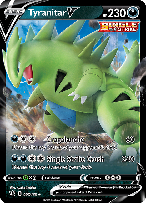 (097/163) Tyranitar V - Battle Styles - Card Croc