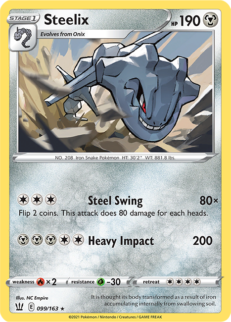 (099/163) Steelix Holo Rare - Battle Styles - Card Croc