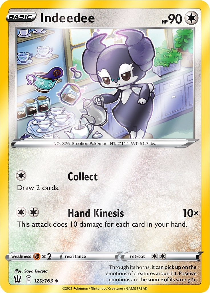 (120/163) Indeedee Reverse Holo - Battle Styles - Card Croc