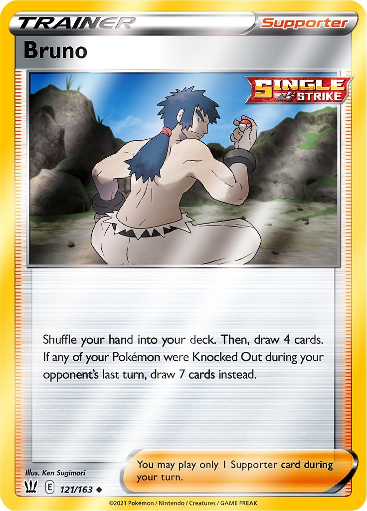 (121/163) Bruno Reverse Holo - Battle Styles - Card Croc